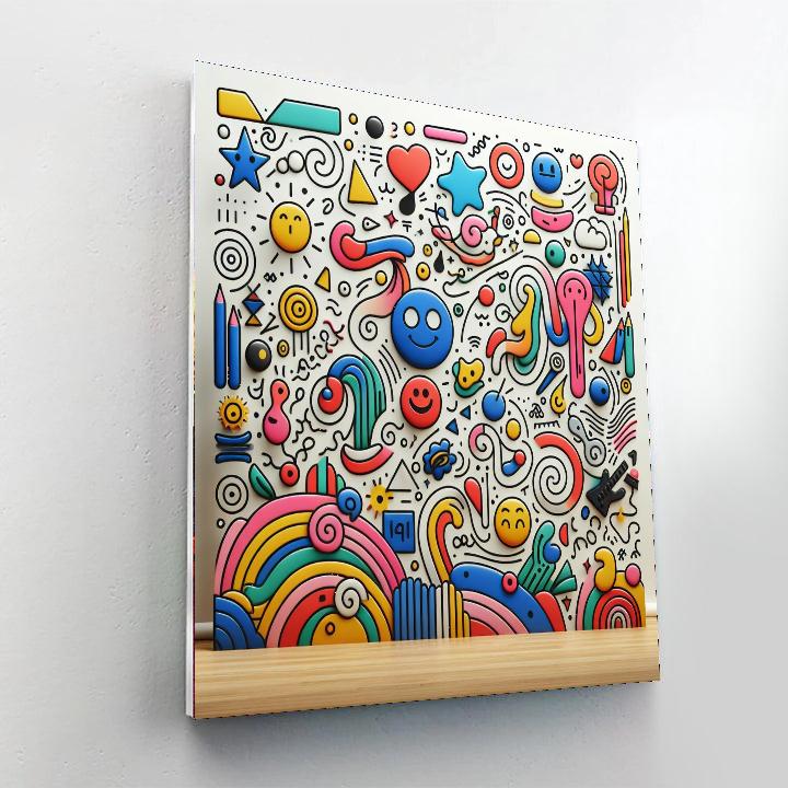 Dazzling Doodles Paint By Numbers Art