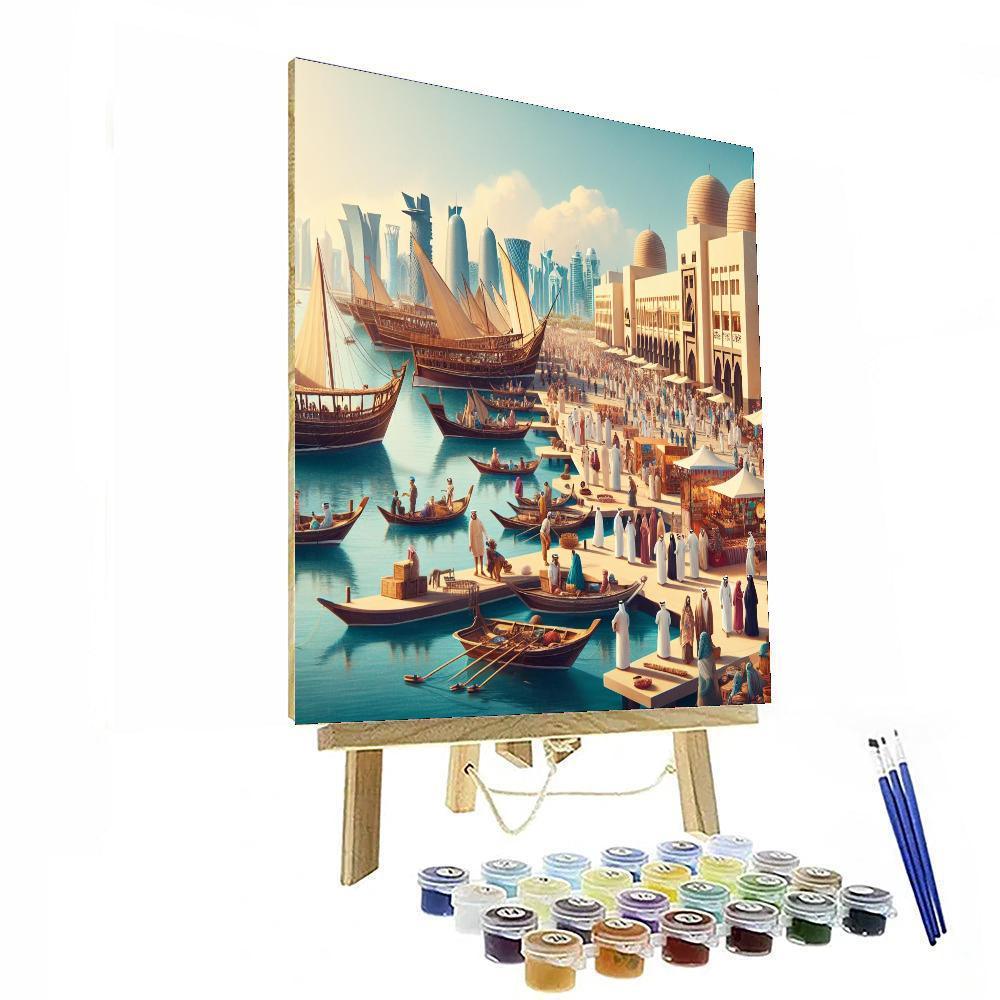 Dhow Festival - Qatar Paint By Color