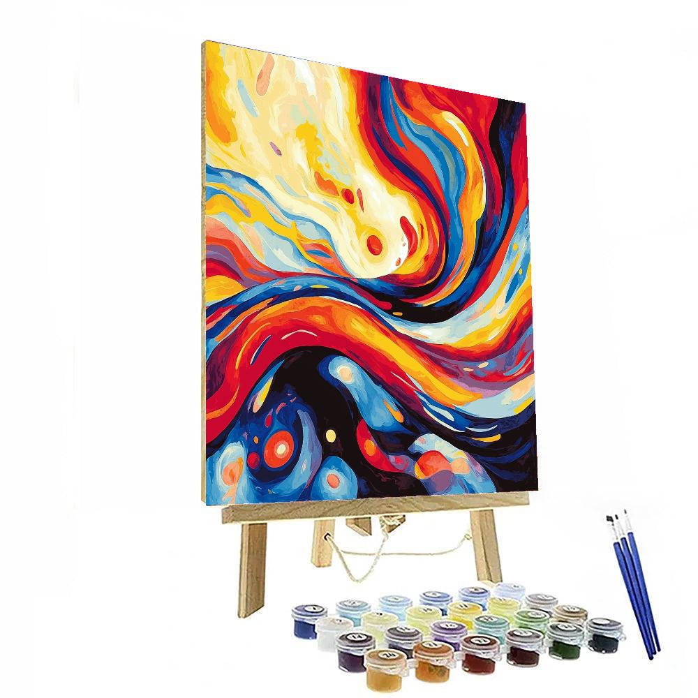 Wassily Kandinsky Inspired Abstract Emotion Waves  Paint By Numbers Kits