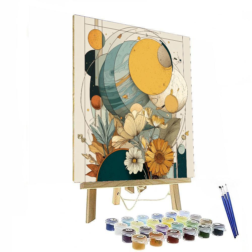 Michelangelo Inspired Michelangelo's Cosmic Creation  Paint By Number