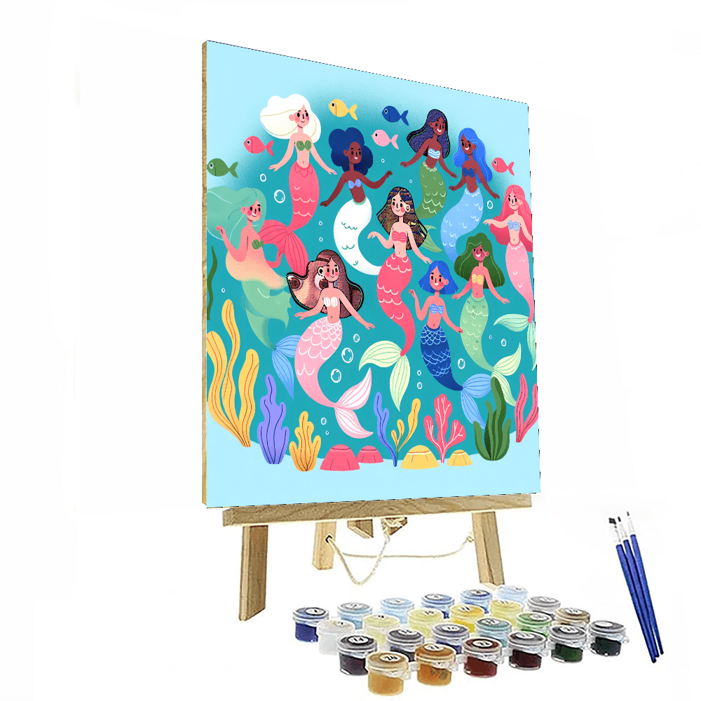 Magical Mermaid Celebration Painting By Numbers Kit