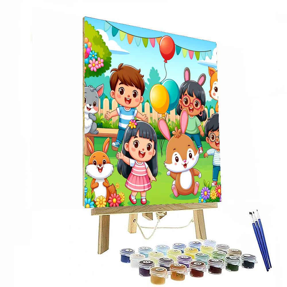 The Happy Garden Party DIY Paint By Numbers