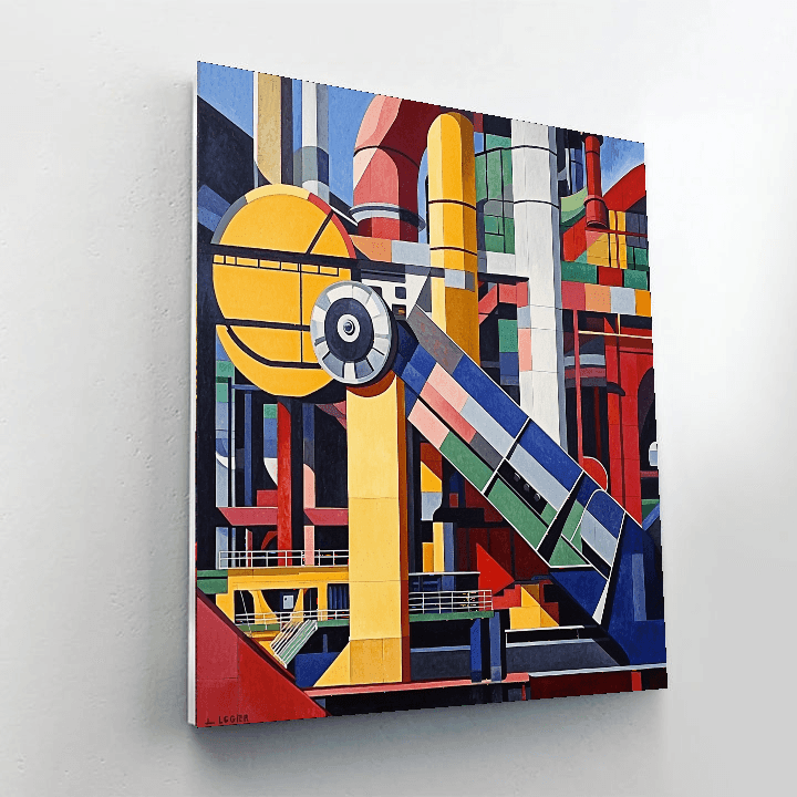 Fernand Léger Inspired Industrial Revolution Vision  Paint By Numbers Art