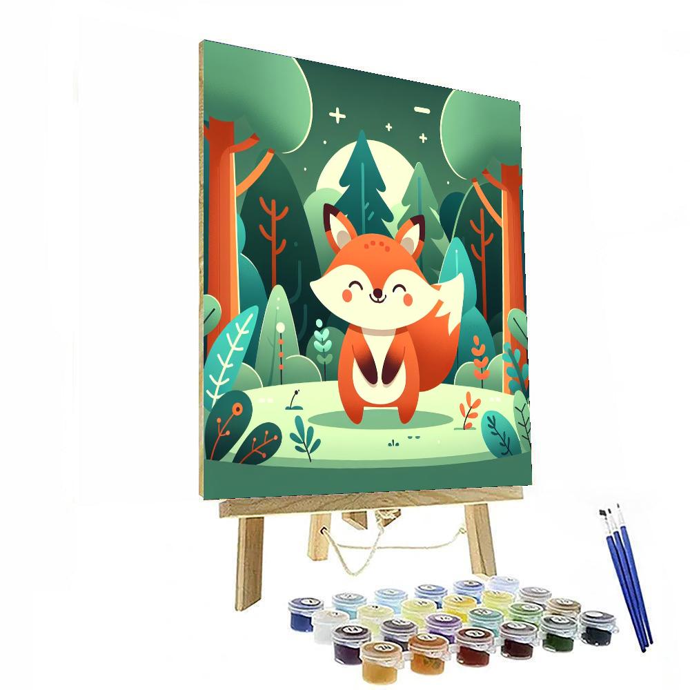 Cute Fox DIY Paint By Numbers