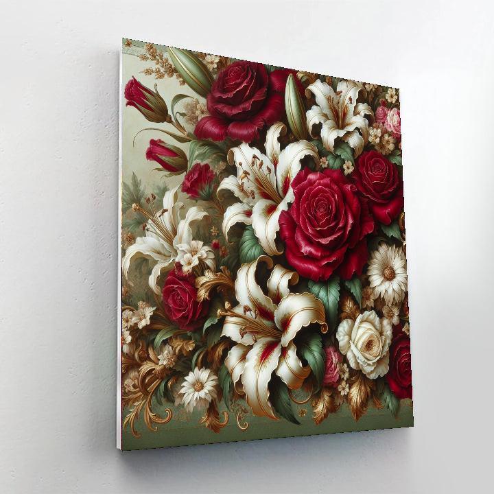 Victorian Floral Harmony Paint By Number