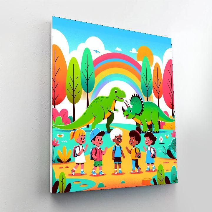 Dino Discovery Park Paint By Numbers Kits