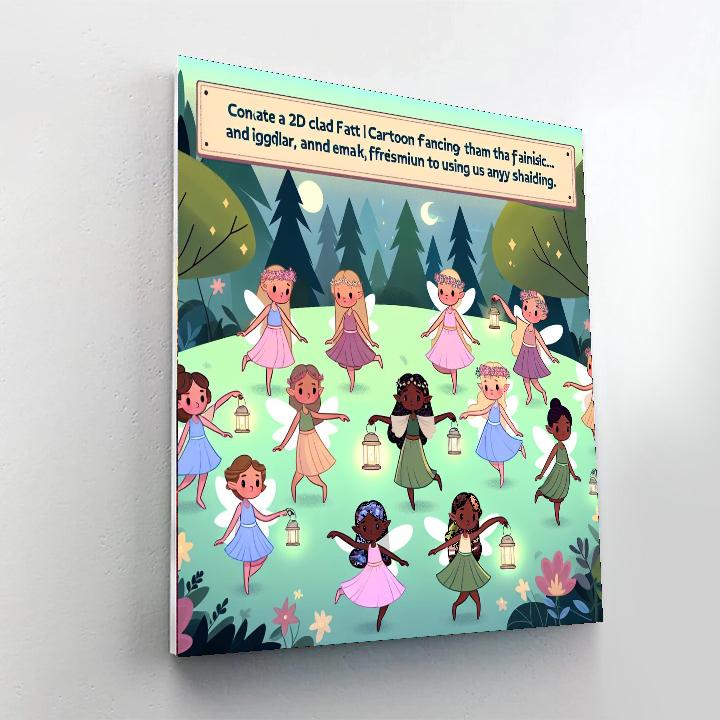 Forest Fairy Festivities Number Painting