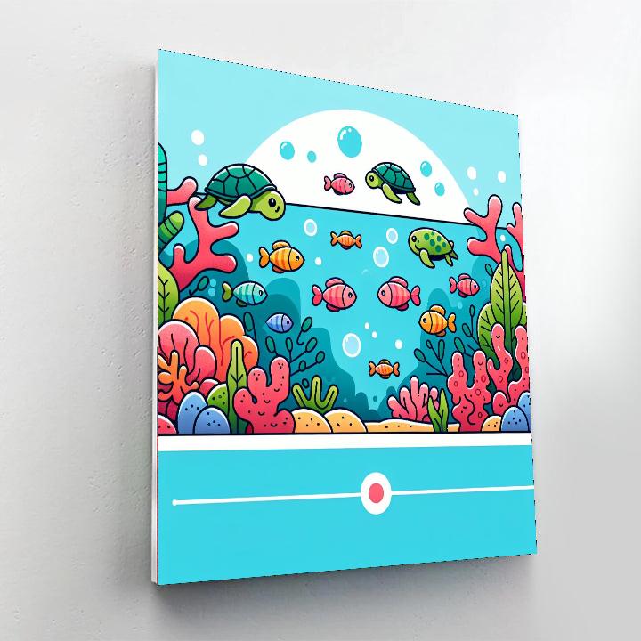 Aquatic Life Exploration Painting By Numbers Kit