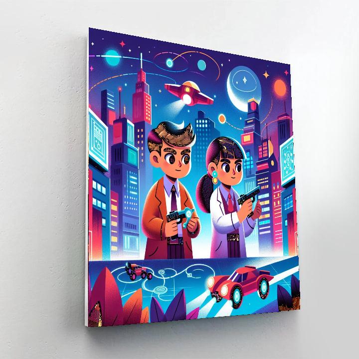 Intergalactic Detective Bureau Paint By Number
