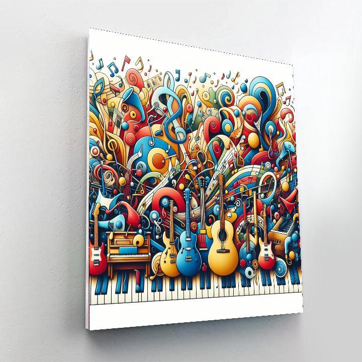 Vibrant Music Symphony Paint By Numbers