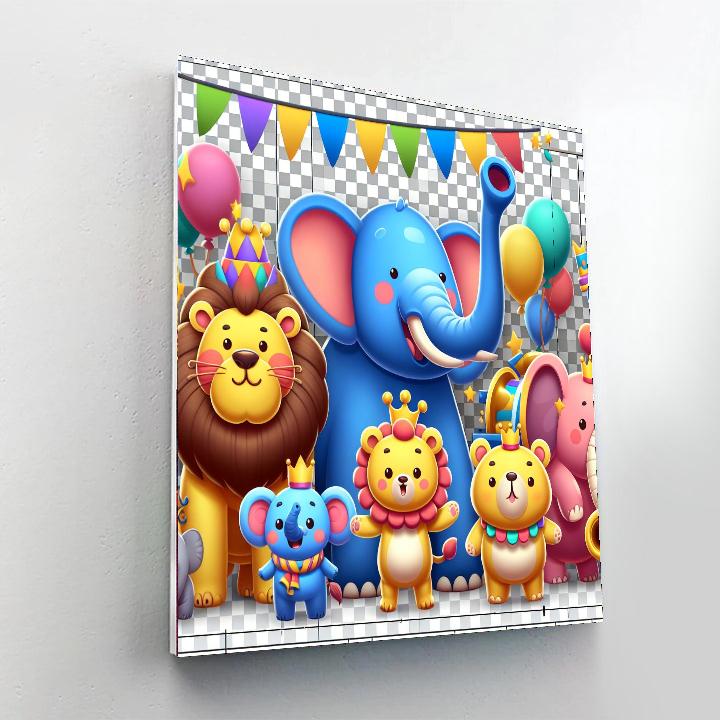 Cuddly Critter Parade Painting Number Kit