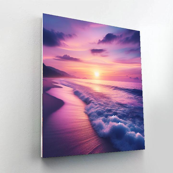 Elegant Twilight Beach Paint By Numbers