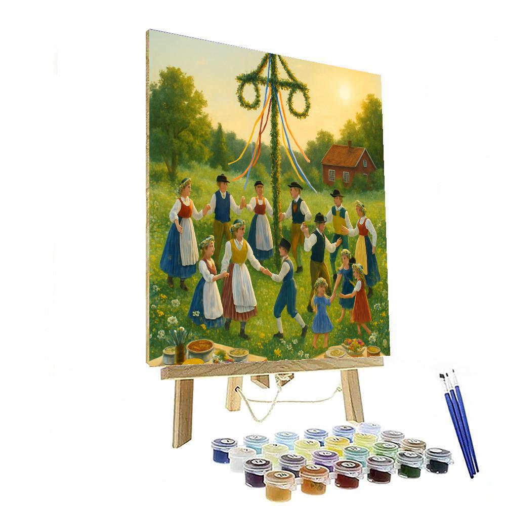 Midsummer Eve - Gothenburg, Sweden Numbered Painting Kits