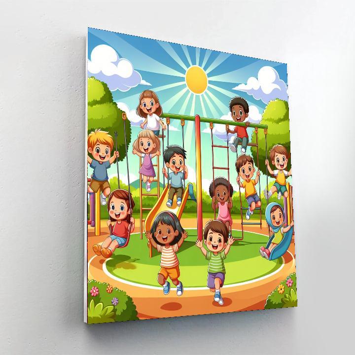 Sunny Days In The Playground Paint By Color