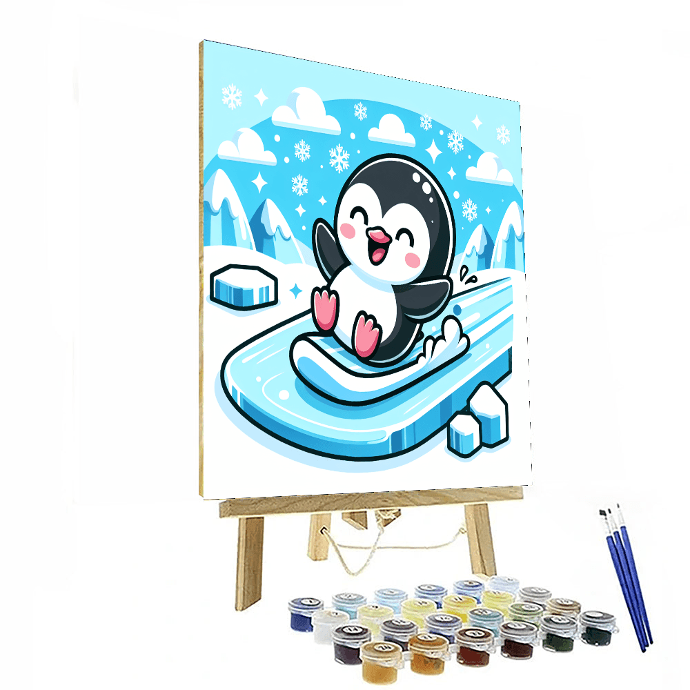 Bubbly Baby Penguin Paint By Numbers Kits