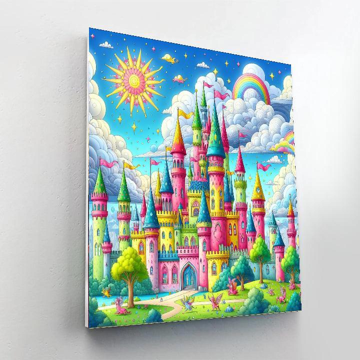 Whimsical Fantasy Castle DIY Paint By Numbers