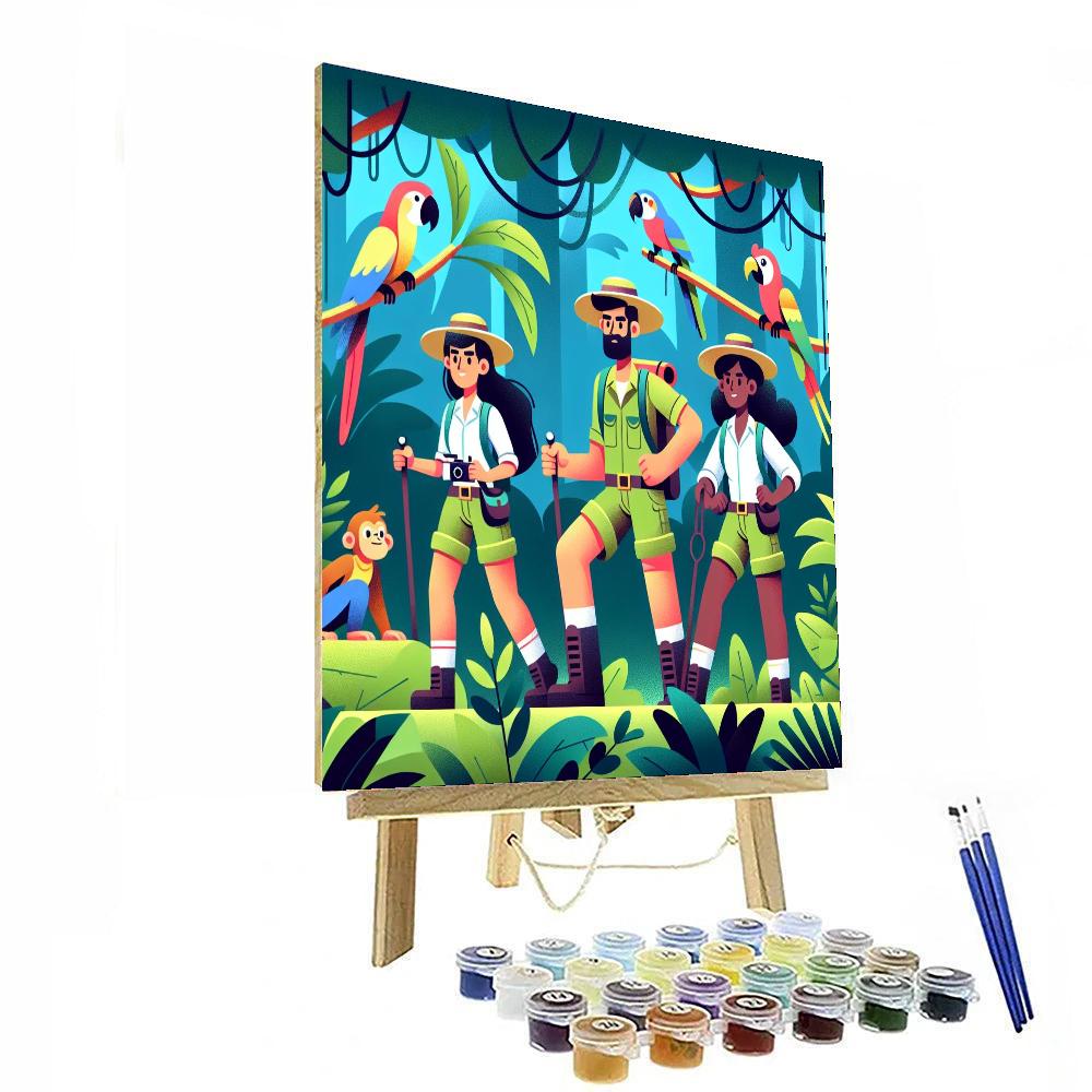 Jungle Explorer's Paradise DIY Paint By Numbers
