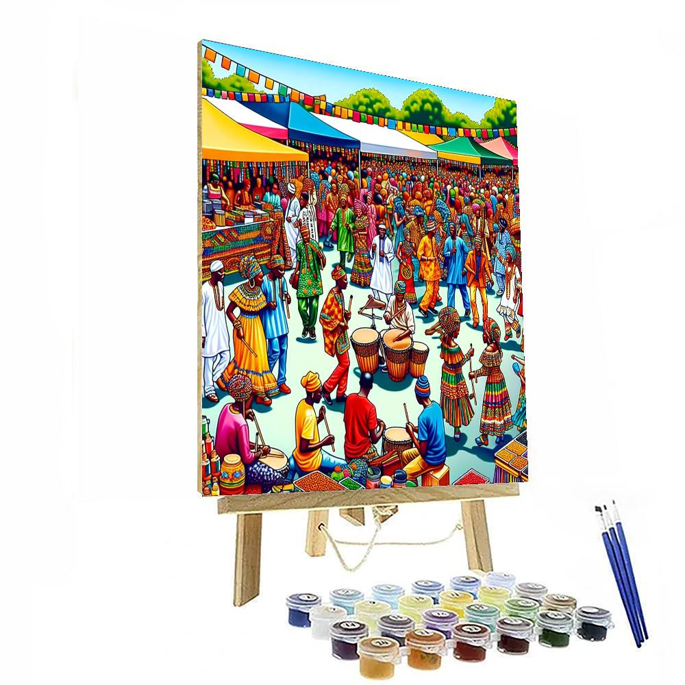 Odunde Festival Paint By Numbers Art