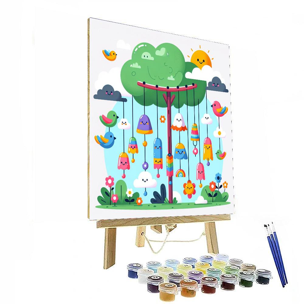 Witty Wind Chimes Painting Number Kit
