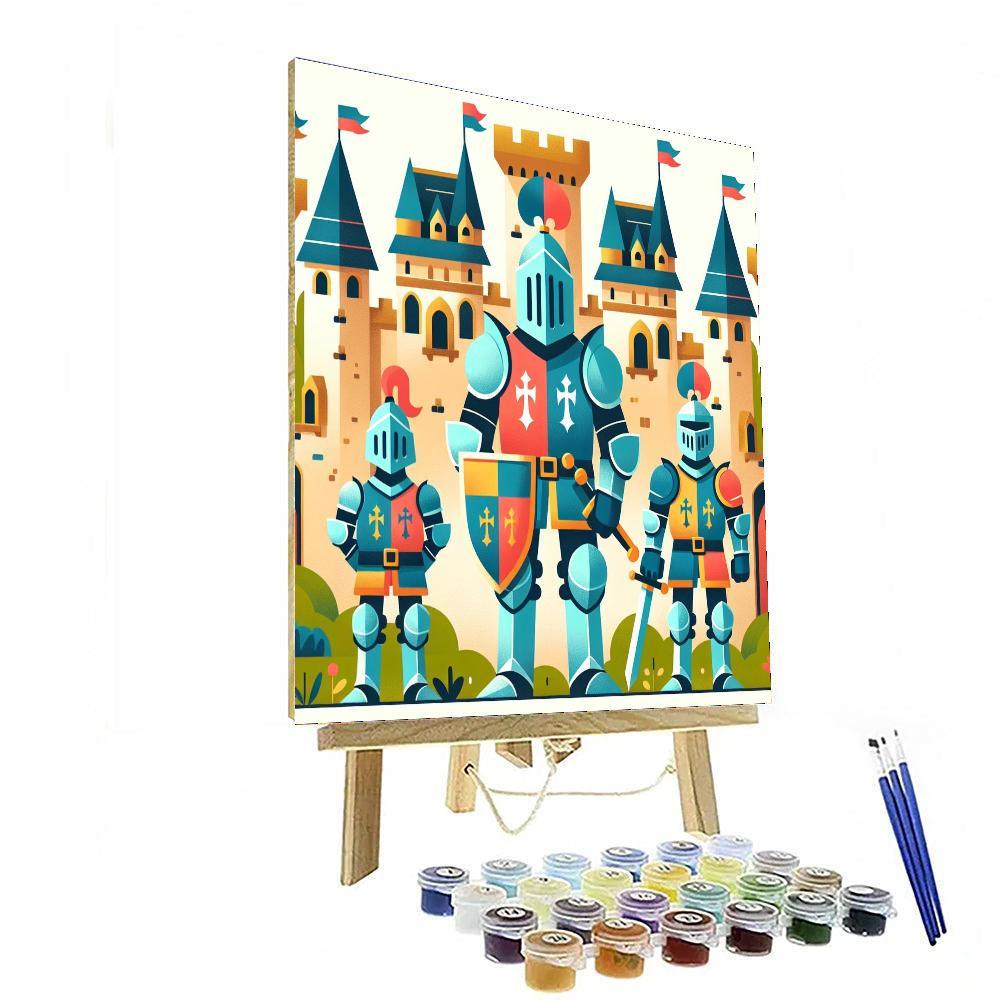 Knights And Castles Painting Number Kit