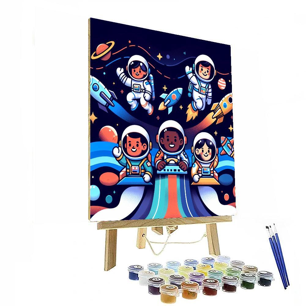 Galaxy Guardians On A Space Mission Painting By Numbers Kit