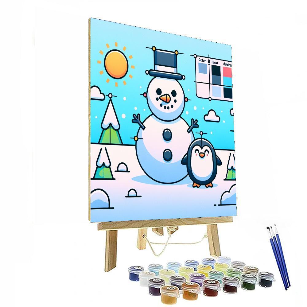Frosty Winter Escape Paint By Numbers Kits