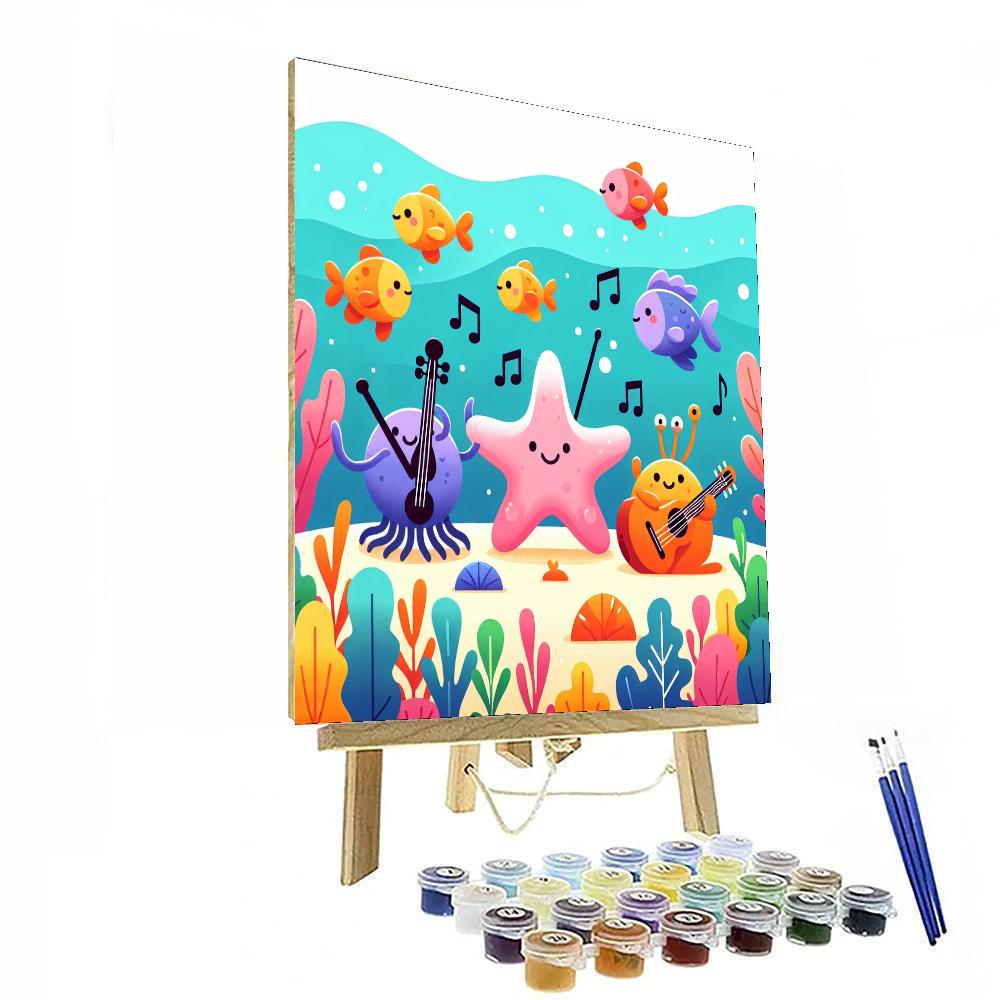 Stellar Starfish Symphony Paint By Numbers Art