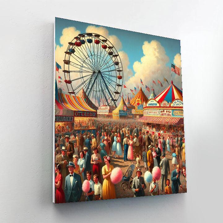 Vintage Carnival Delight Paint By Number