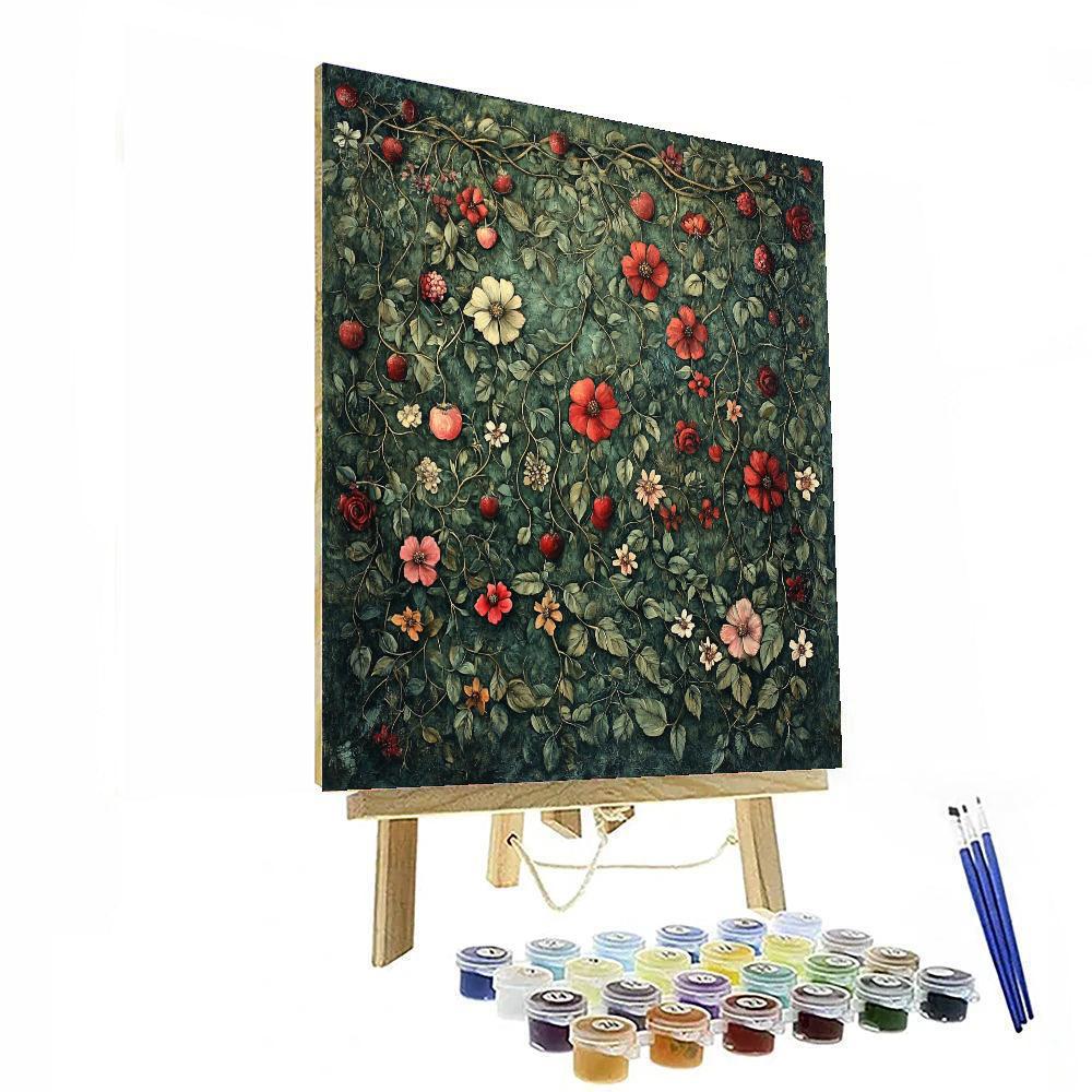 Rossetti Inspired Rossetti's Romantic Vines  Number Painting