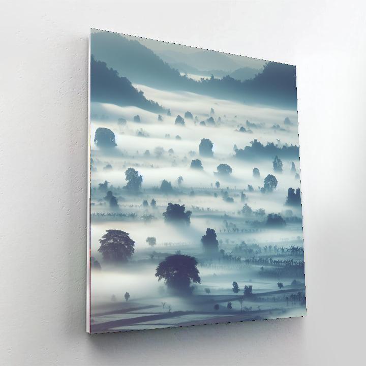 Peaceful Morning Mist Paint By Color