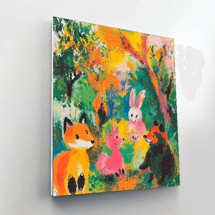 Marc Chagall Inspired Whimsical Animal Friends - DIY Painting By Numbers Kit