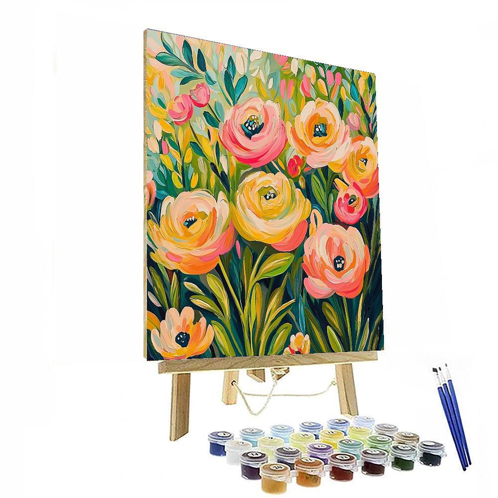 Frida Kahlo Inspired The Essence Of Spring  Painting By Numbers Kit