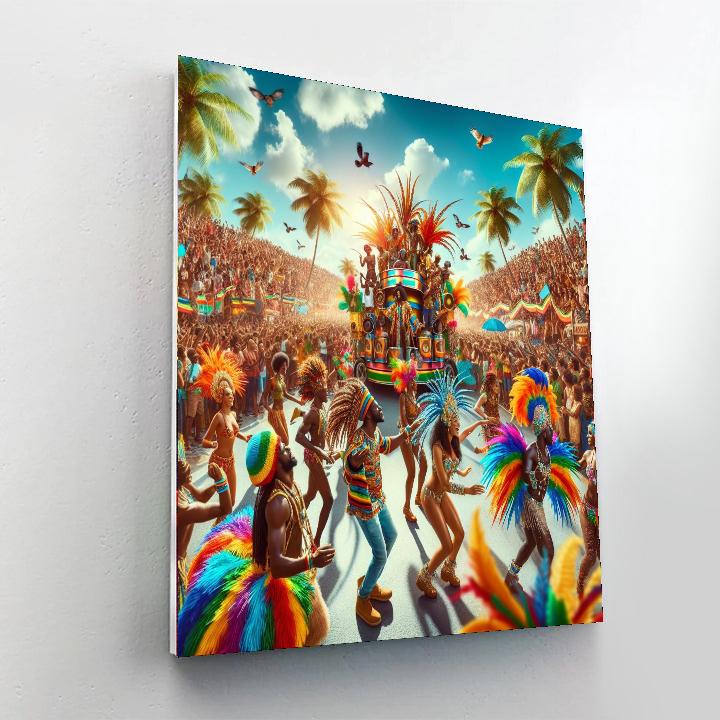 Saint Lucia Carnival - Saint Lucia Paint By Numbers Art