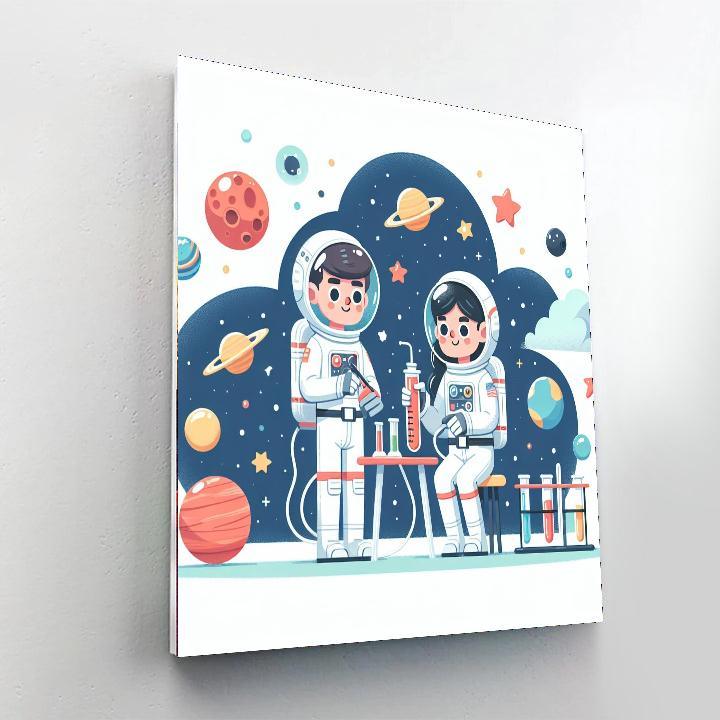Galaxy Science Expedition Painting Number Kit