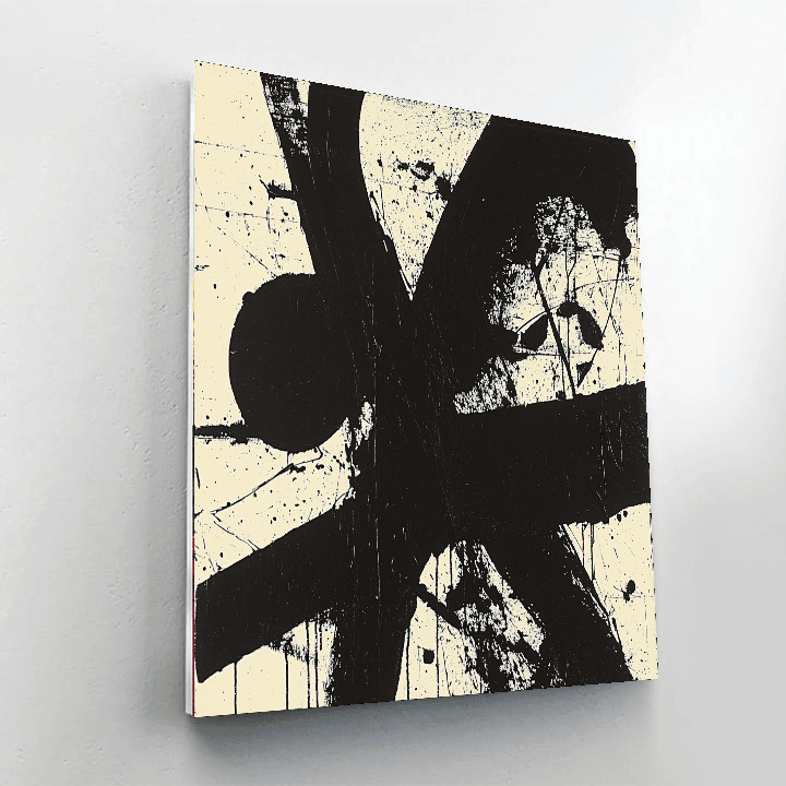 Kline Inspired Dynamic Expression  Numbered Painting Kits