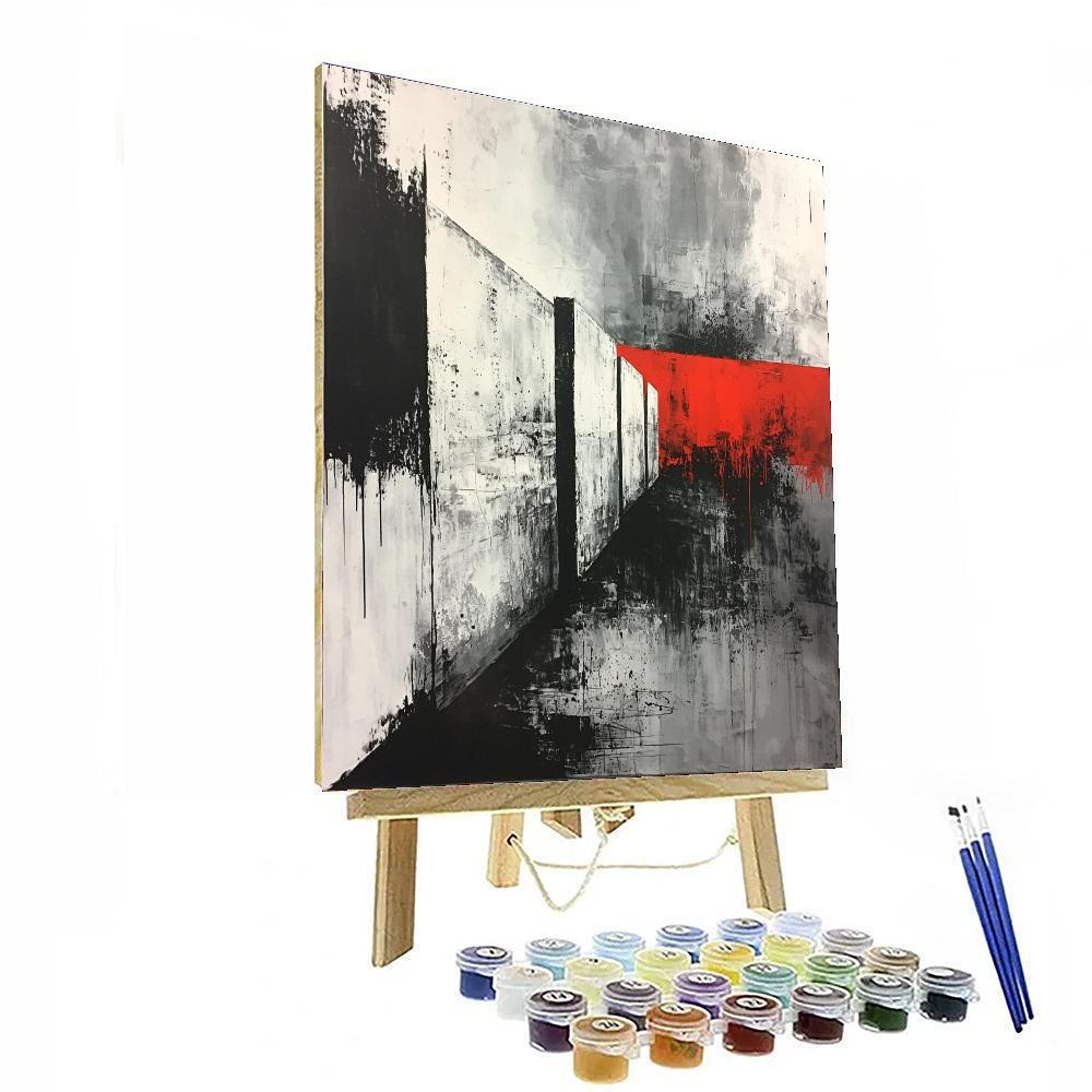 Banksy Inspired The Wall Between Us  Number Painting