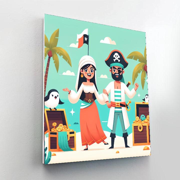 Pirate Cove Capers Paint By Numbers Art