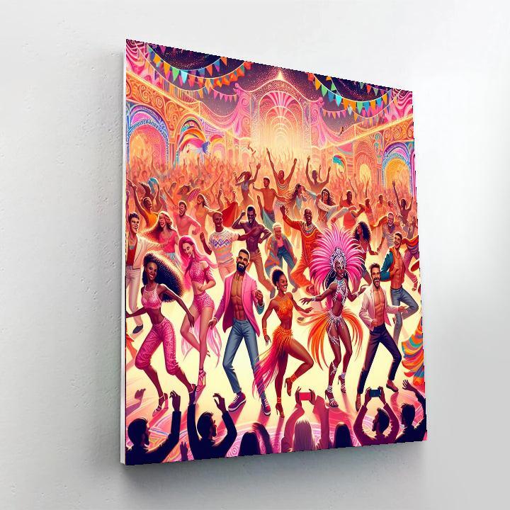 Vibrant Carnaval Celebration Paint By Color
