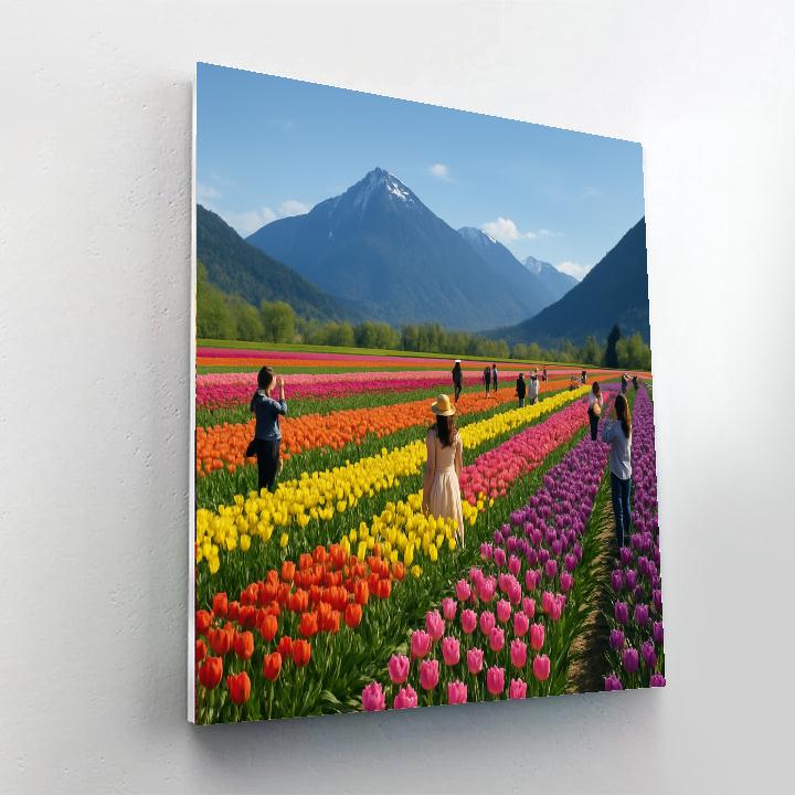 Fraser Valley Tulip Festival - Canada Painting By Numbers Kit