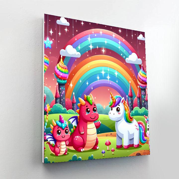 Adventures With Magical Beasts Numbered Painting Kits