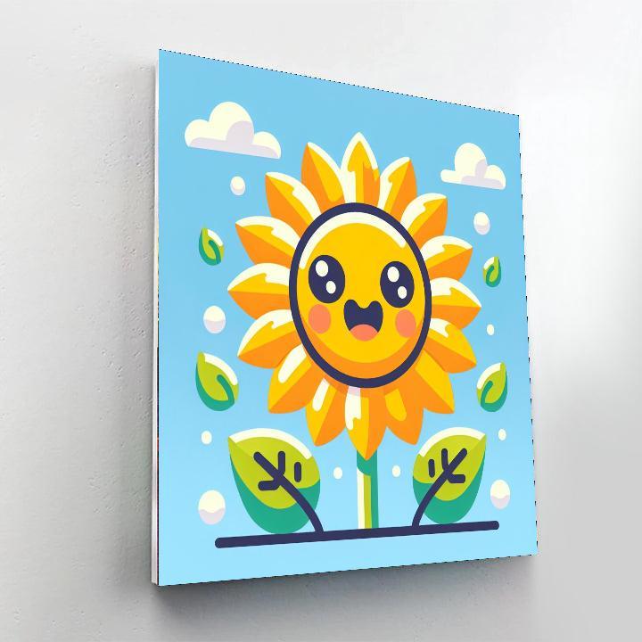 Energetic Sunflower Painting By Numbers Kit