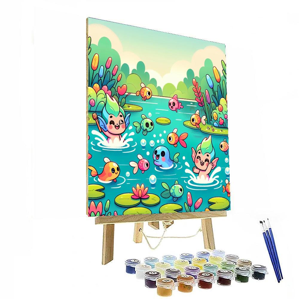 Splashing Sprites Paint By Numbers Kits