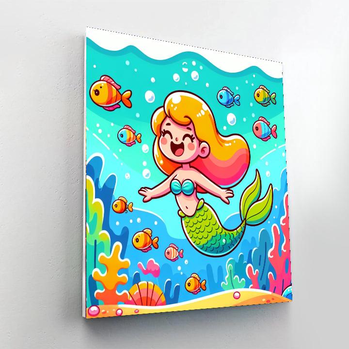 Joyful Mermaid Paint By Numbers Kits