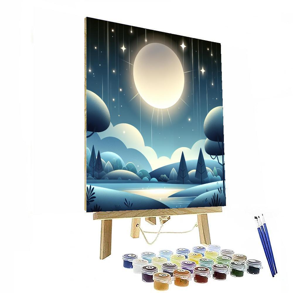 Lunar Light Show Paint By Numbers
