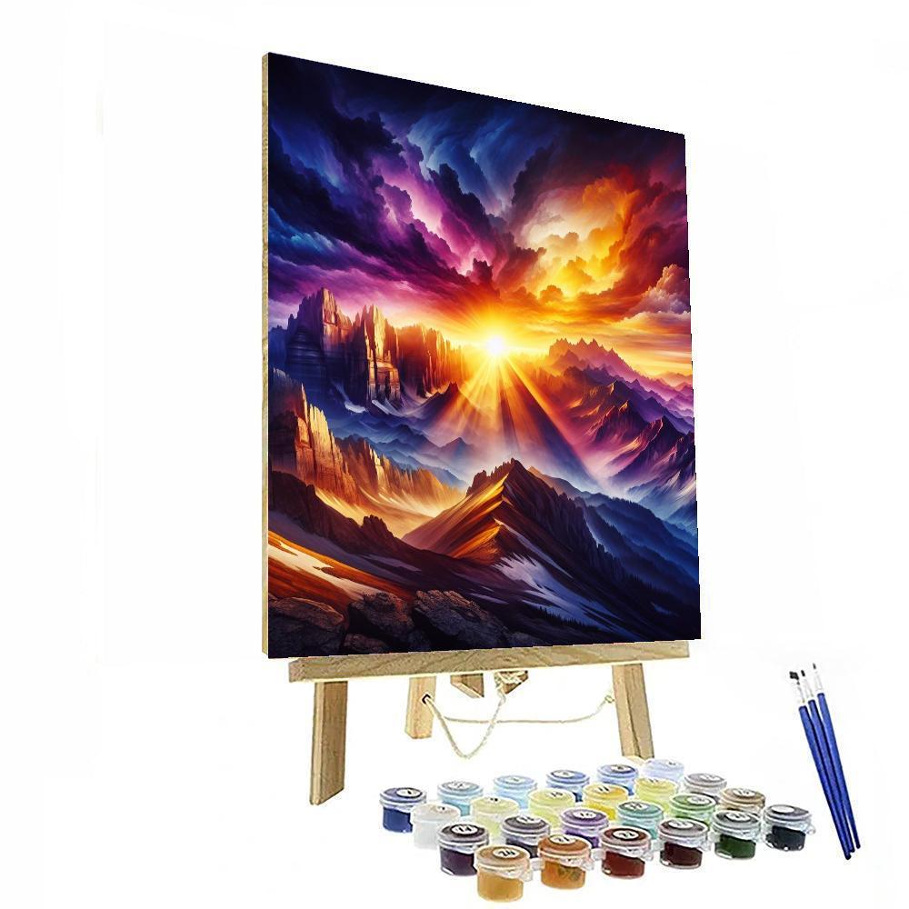 Mountain Sunrise Splendor Paint By Numbers Kits