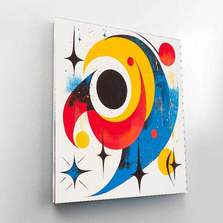 Joan Miró Inspired Eclipse Of Wonder  Paint By Color