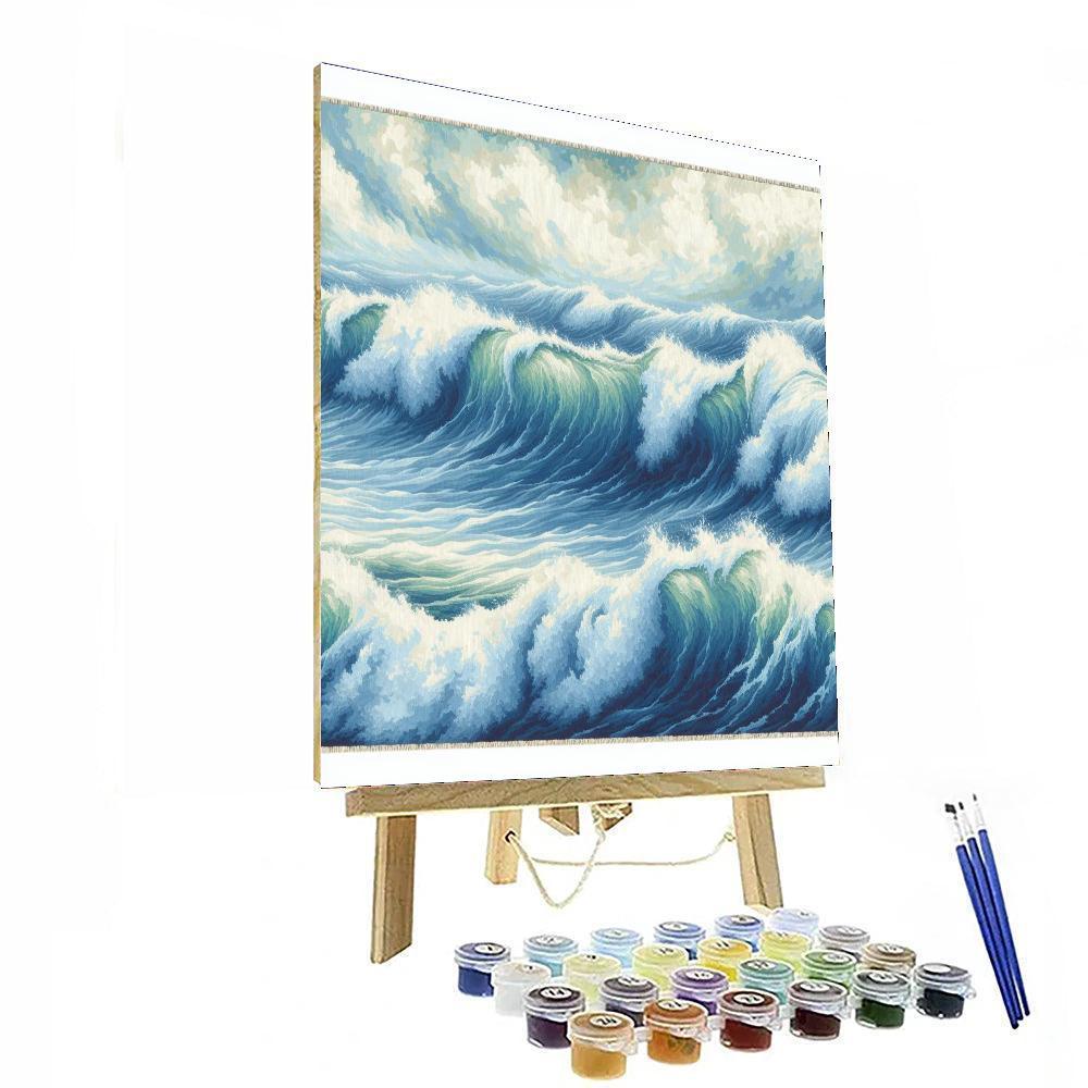 Ocean's Echoes Tapestry Paint By Numbers