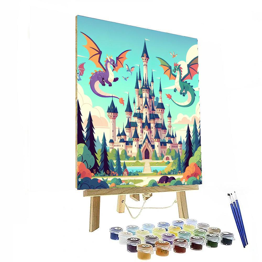 Magical Storybook Castle Paint By Number