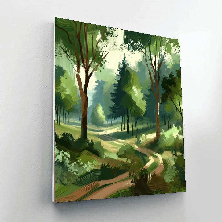 Charming Woodland Paths Paint By Numbers