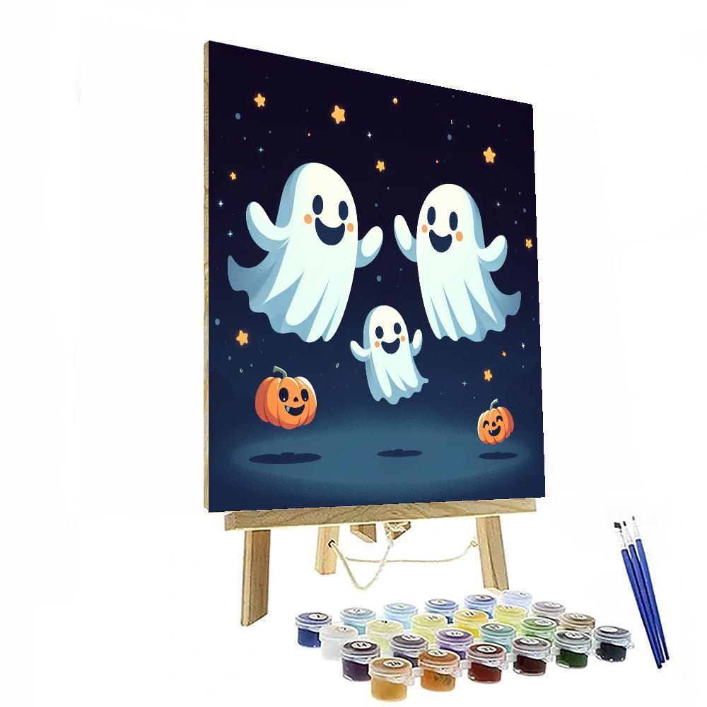 Friendly Ghost Family Paint By Color